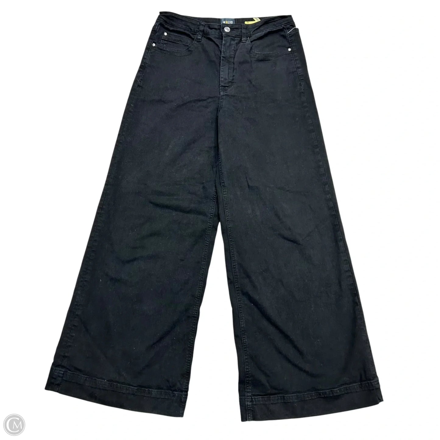 Jeans Wide Leg By Maeve In Black Denim, Size: 8