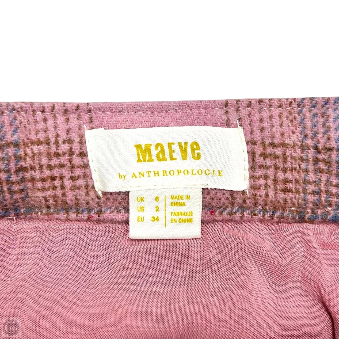 Skirt Midi By Maeve In Pink & Red, Size: 2
