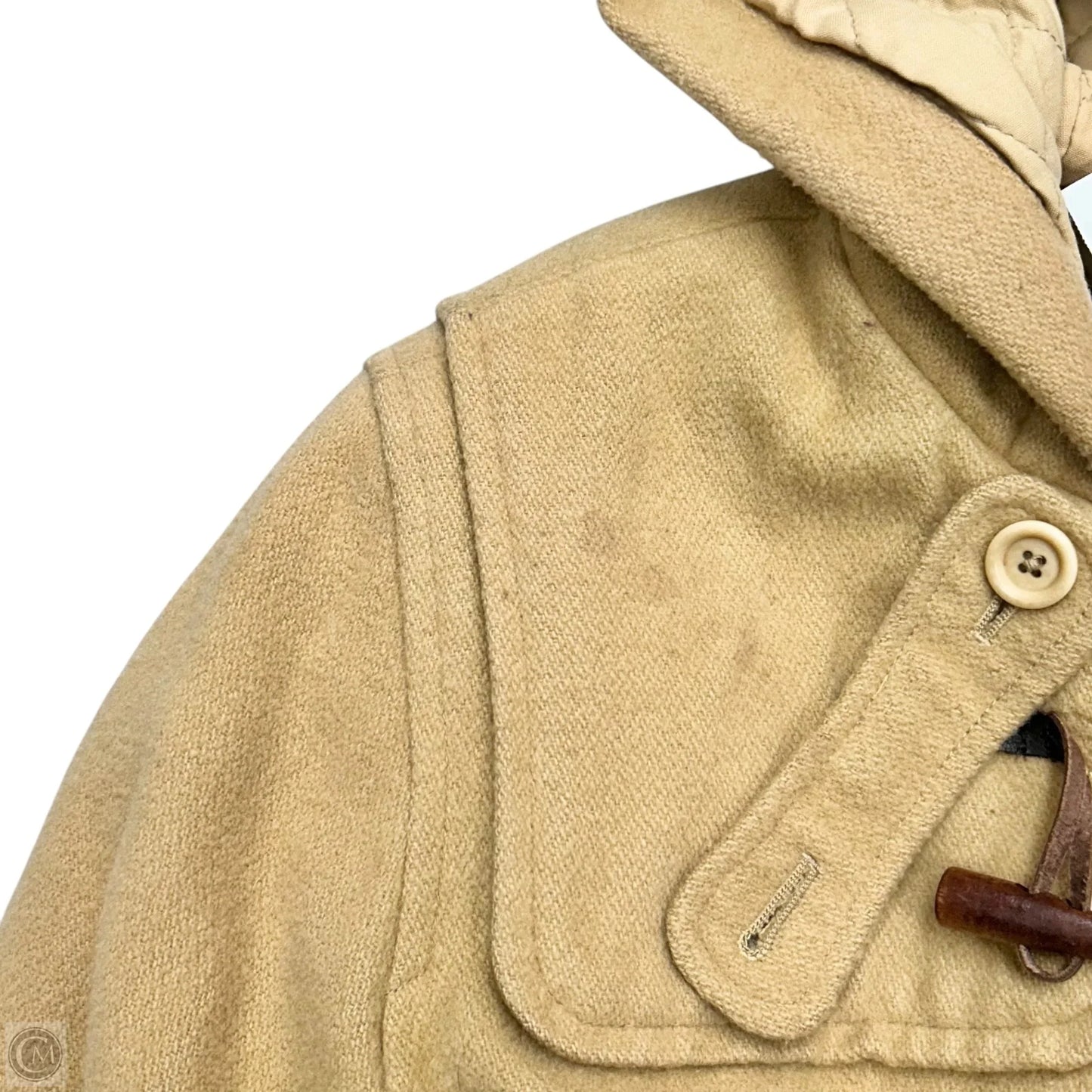 Coat Peacoat By Abercrombie And Fitch In Tan, Size: L