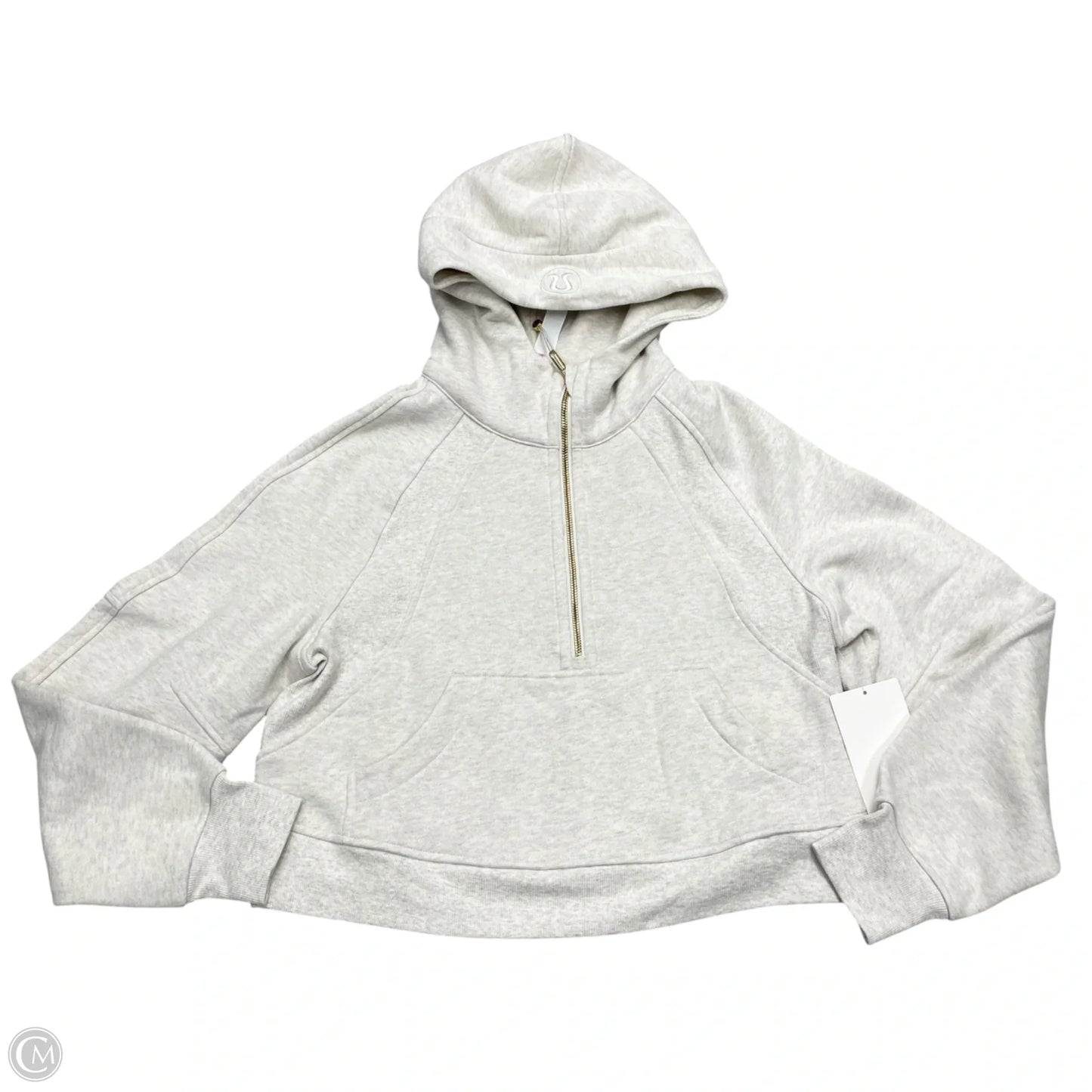 Athletic Sweatshirt Crewneck By Lululemon In Grey, Size: Xs