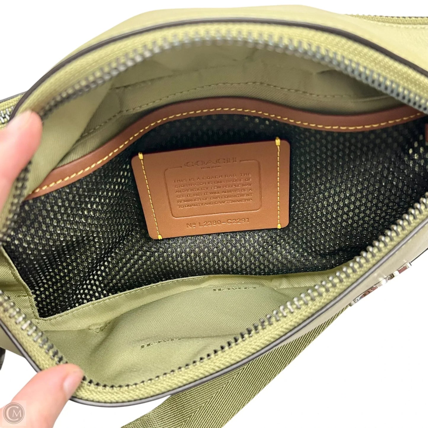 Belt Bag Designer By Coach, Size: Medium