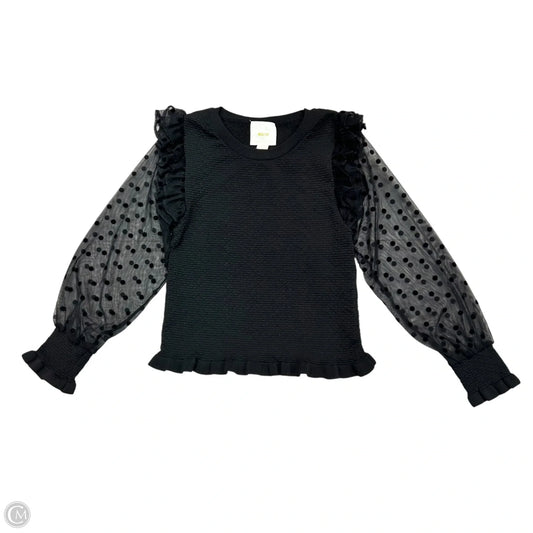 Top Long Sleeve By Maeve In Black, Size: M