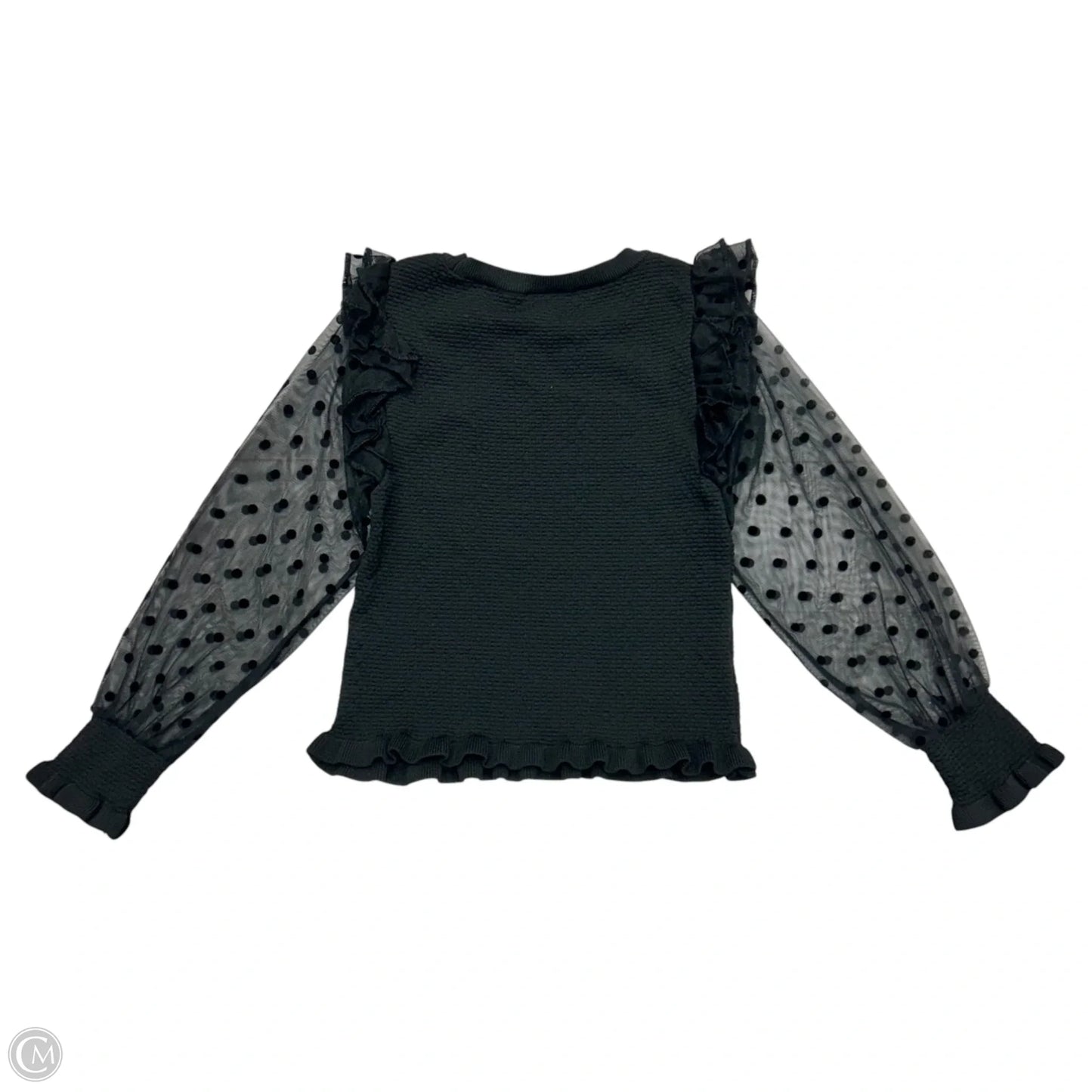 Top Long Sleeve By Maeve In Black, Size: M