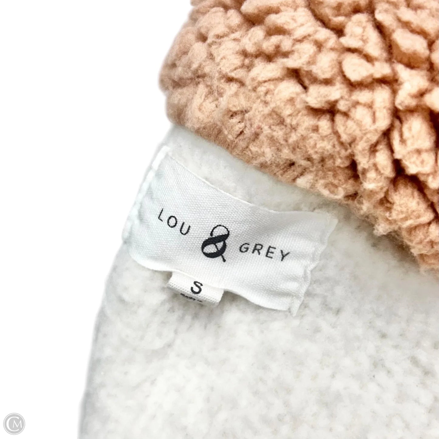 Jacket Faux Fur & Sherpa By Lou And Grey In Tan & White, Size: S