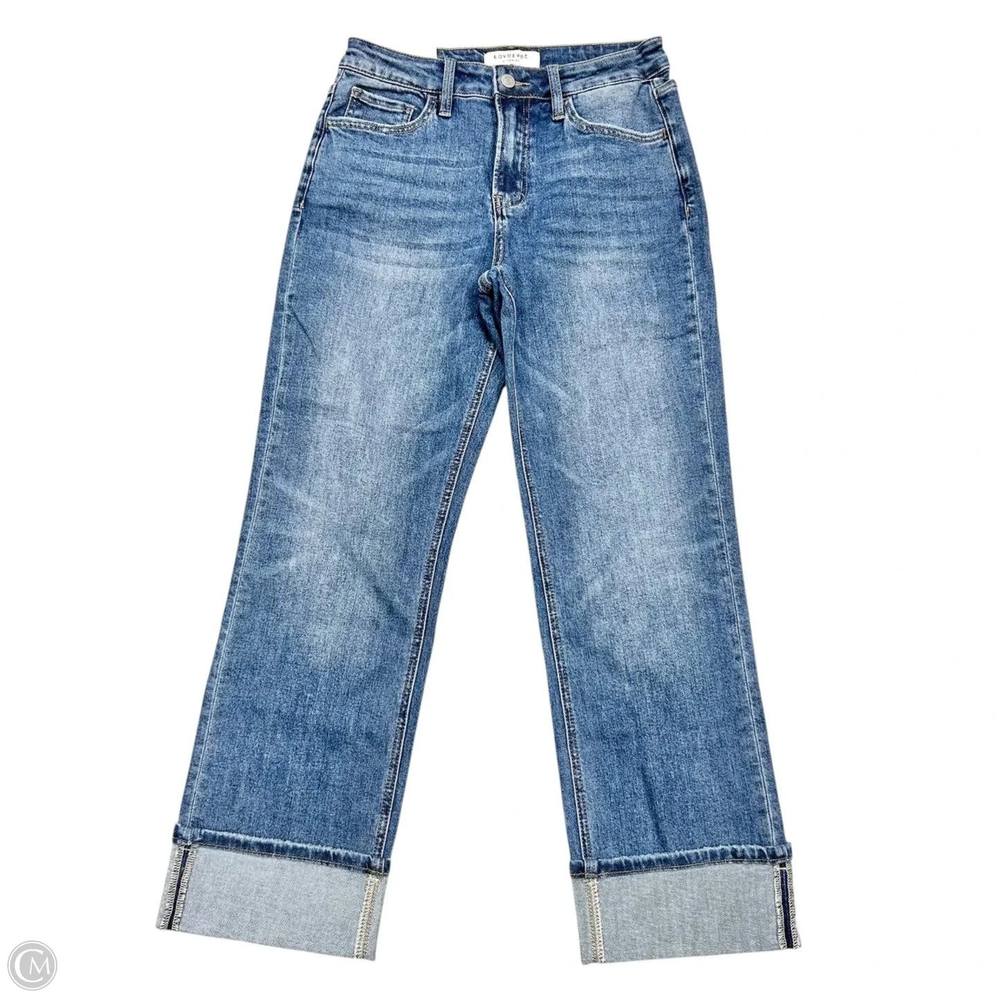 Jeans Straight By Vervet In Blue Denim, Size: 4