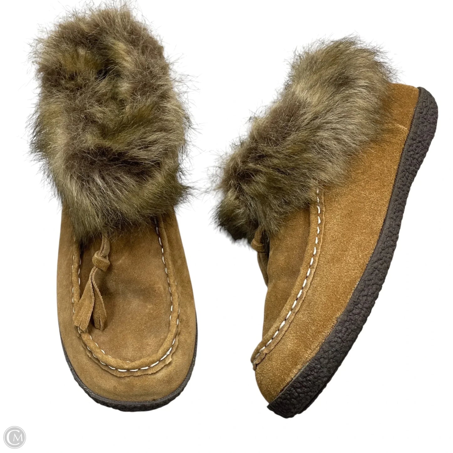 Shoes Flats By Natural Reflections In Brown, Size: 9