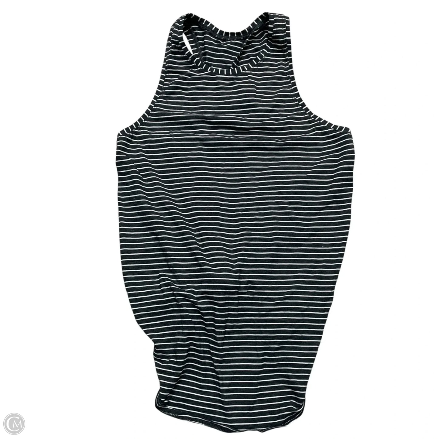 Athletic Tank Top By Lululemon In Grey & White, Size: S