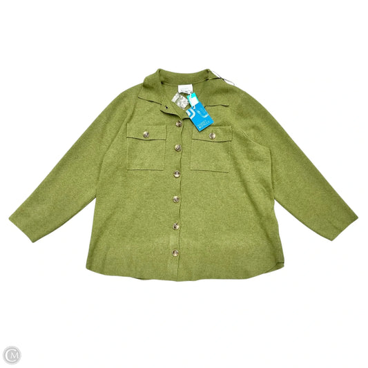 Jacket Shirt By Market & Spruce In Green, Size: 2x