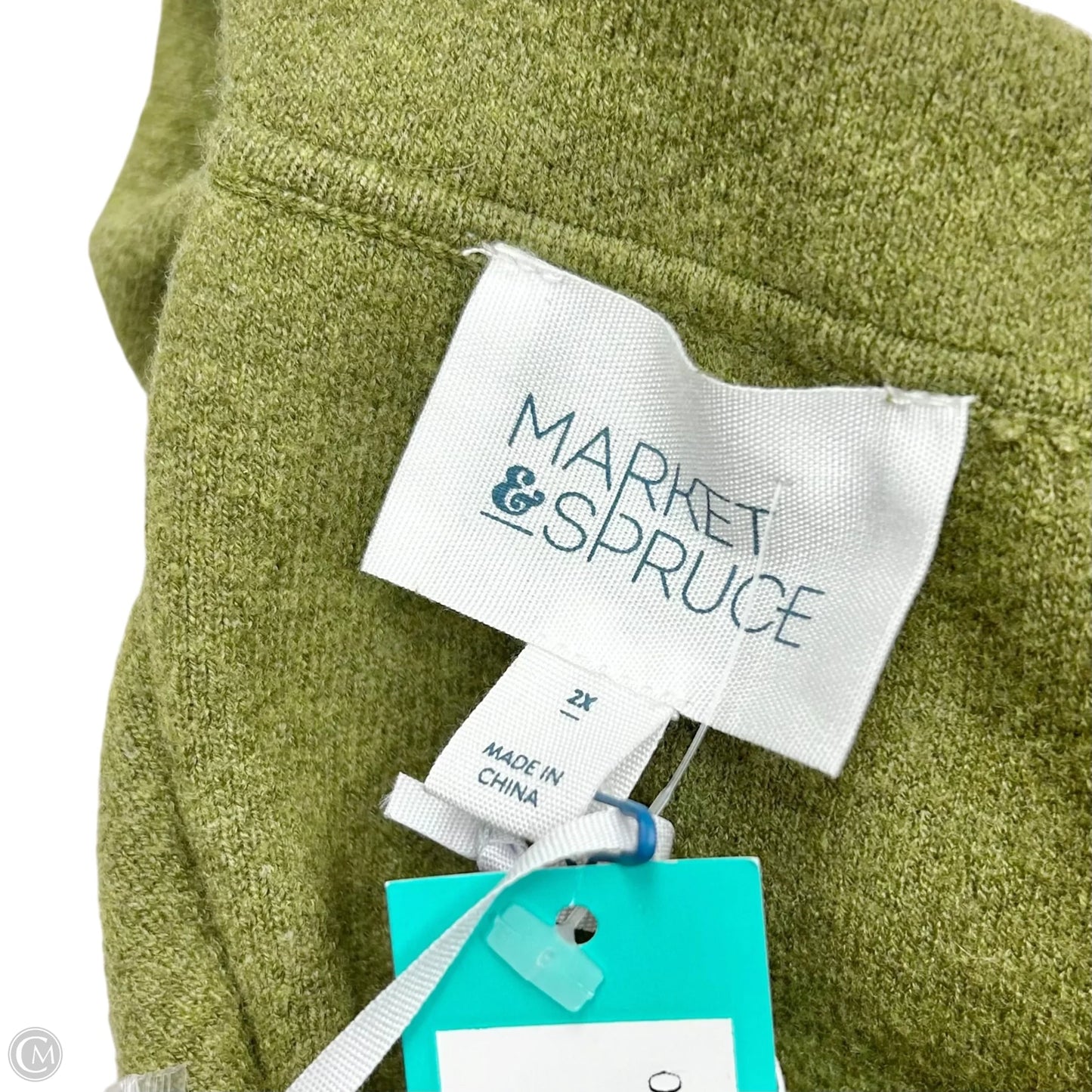Jacket Shirt By Market & Spruce In Green, Size: 2x