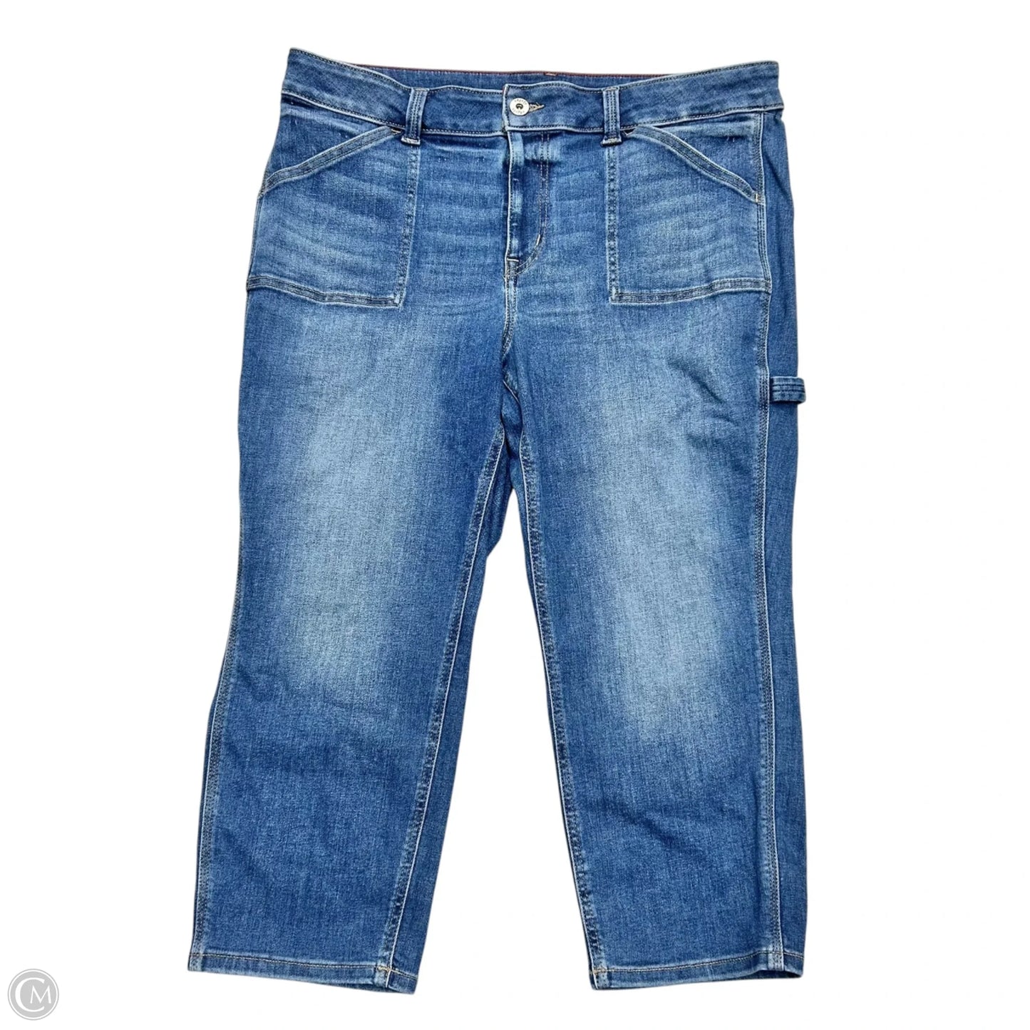 Jeans Straight By Edgely In Blue Denim, Size: 20