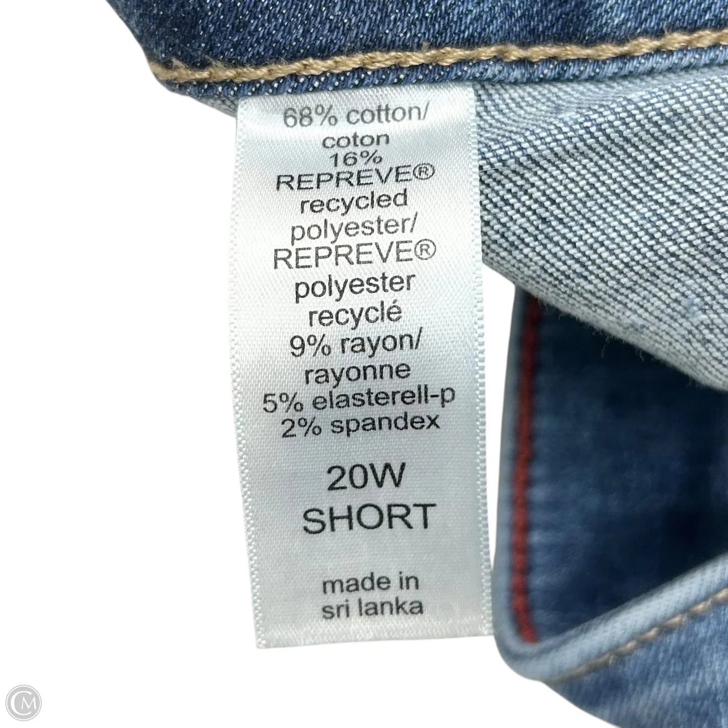 Jeans Straight By Edgely In Blue Denim, Size: 20