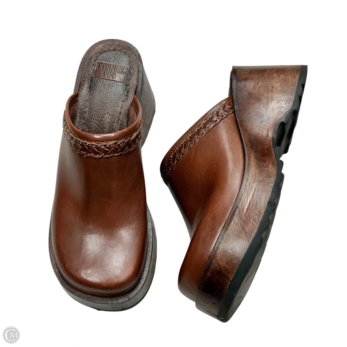 Shoes Heels Block By Connie Too In Brown, Size: 7