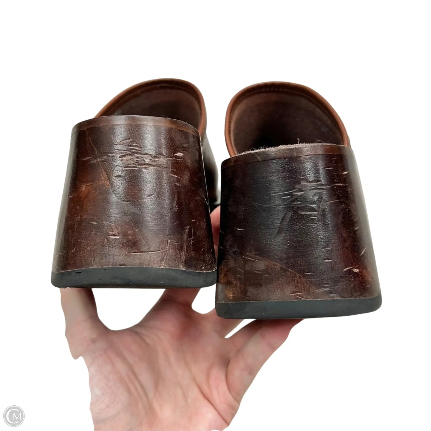 Shoes Heels Block By Connie Too In Brown, Size: 7
