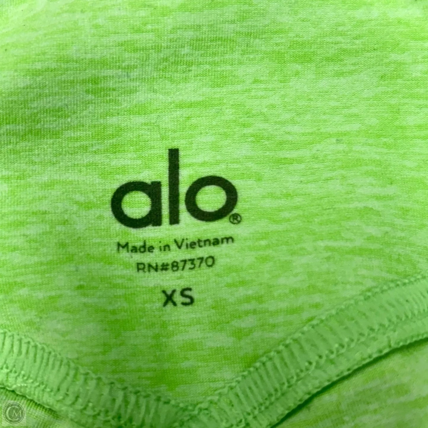 Athletic Leggings By Alo In Green & Tan, Size: Xs