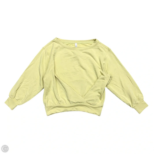 Athletic Sweatshirt Crewneck By Lululemon In Yellow, Size: S