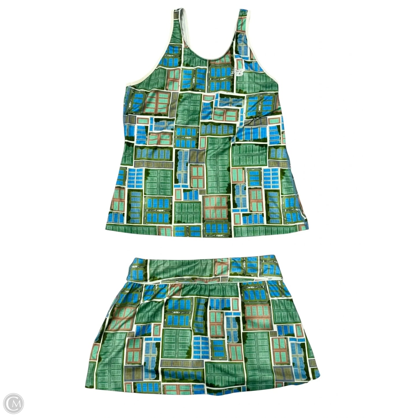Athletic Shorts 2pc By New Balance In Blue & Green, Size: S