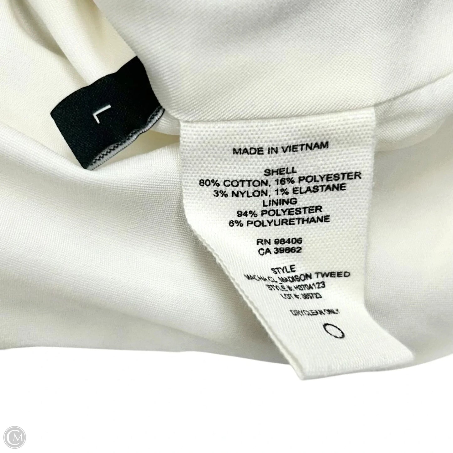 Jacket Moto By Theory In Cream, Size: L