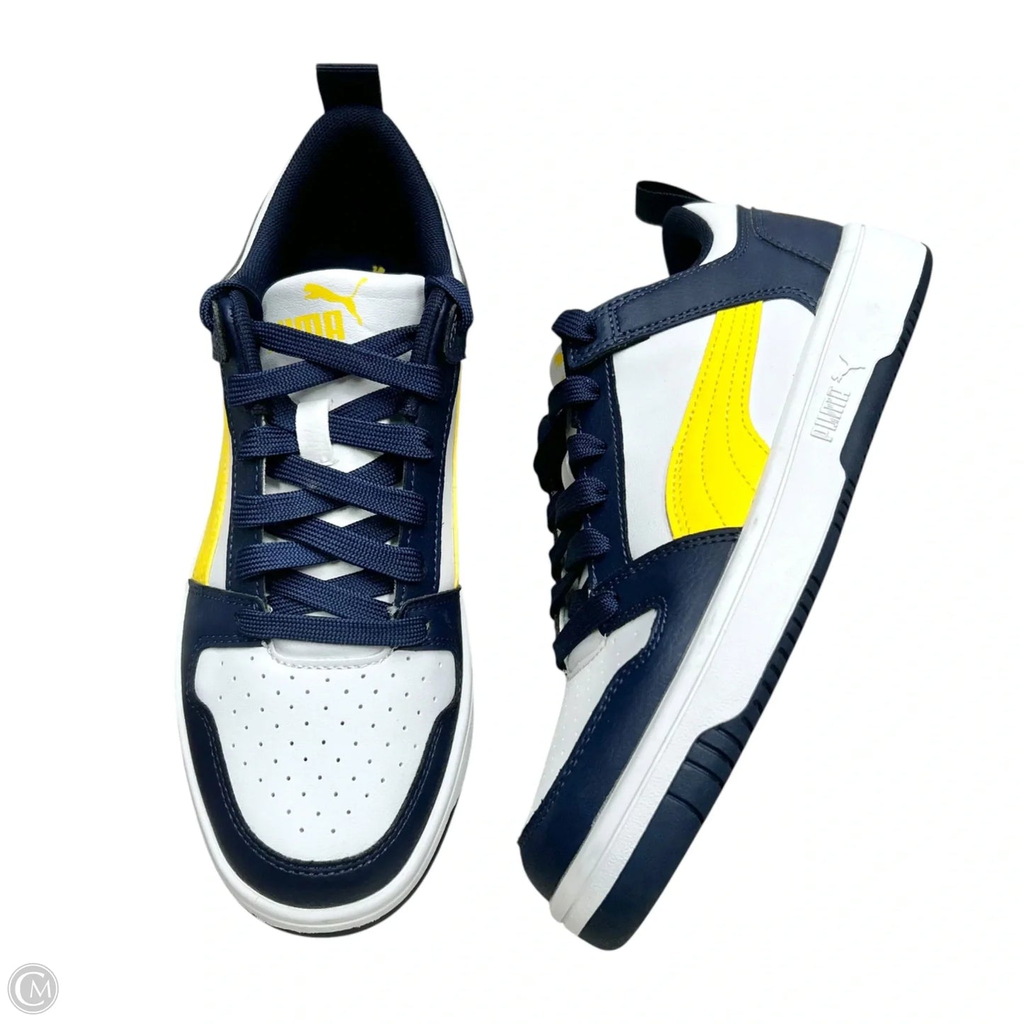 Shoes Sneakers By Puma In Blue & White, Size: 8