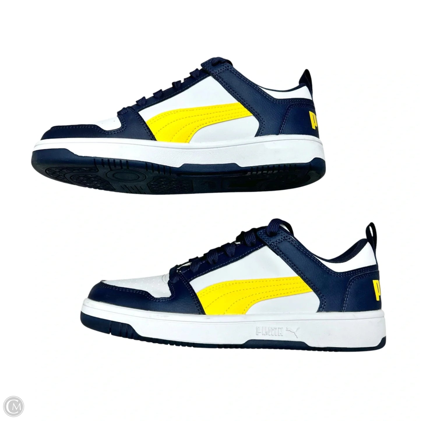 Shoes Sneakers By Puma In Blue & White, Size: 8