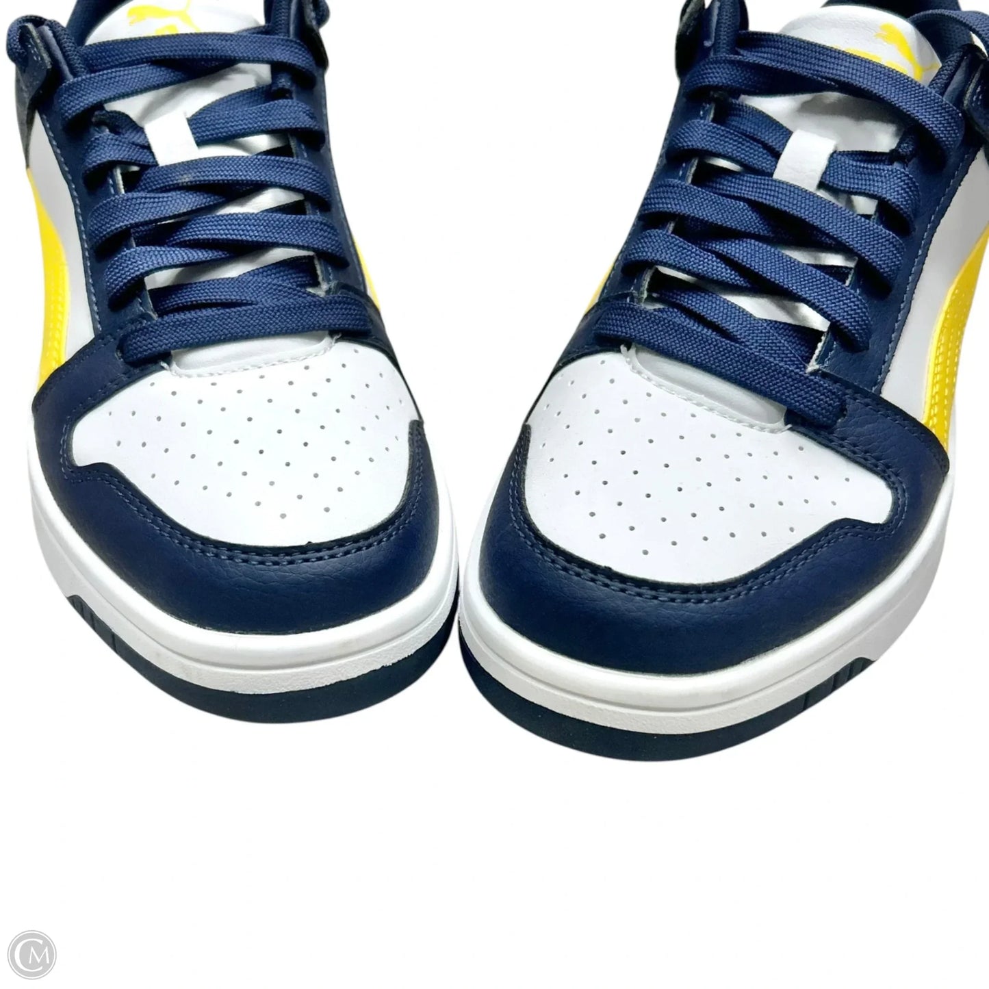 Shoes Sneakers By Puma In Blue & White, Size: 8