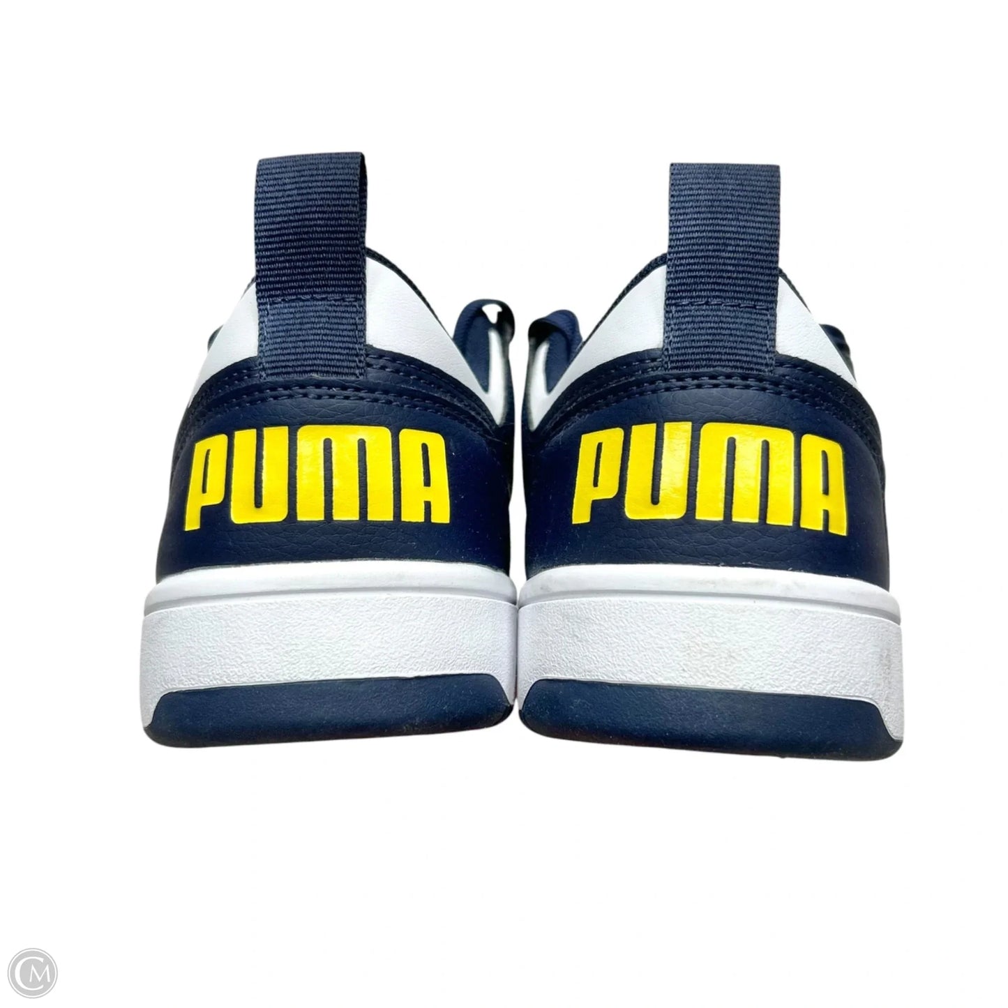 Shoes Sneakers By Puma In Blue & White, Size: 8