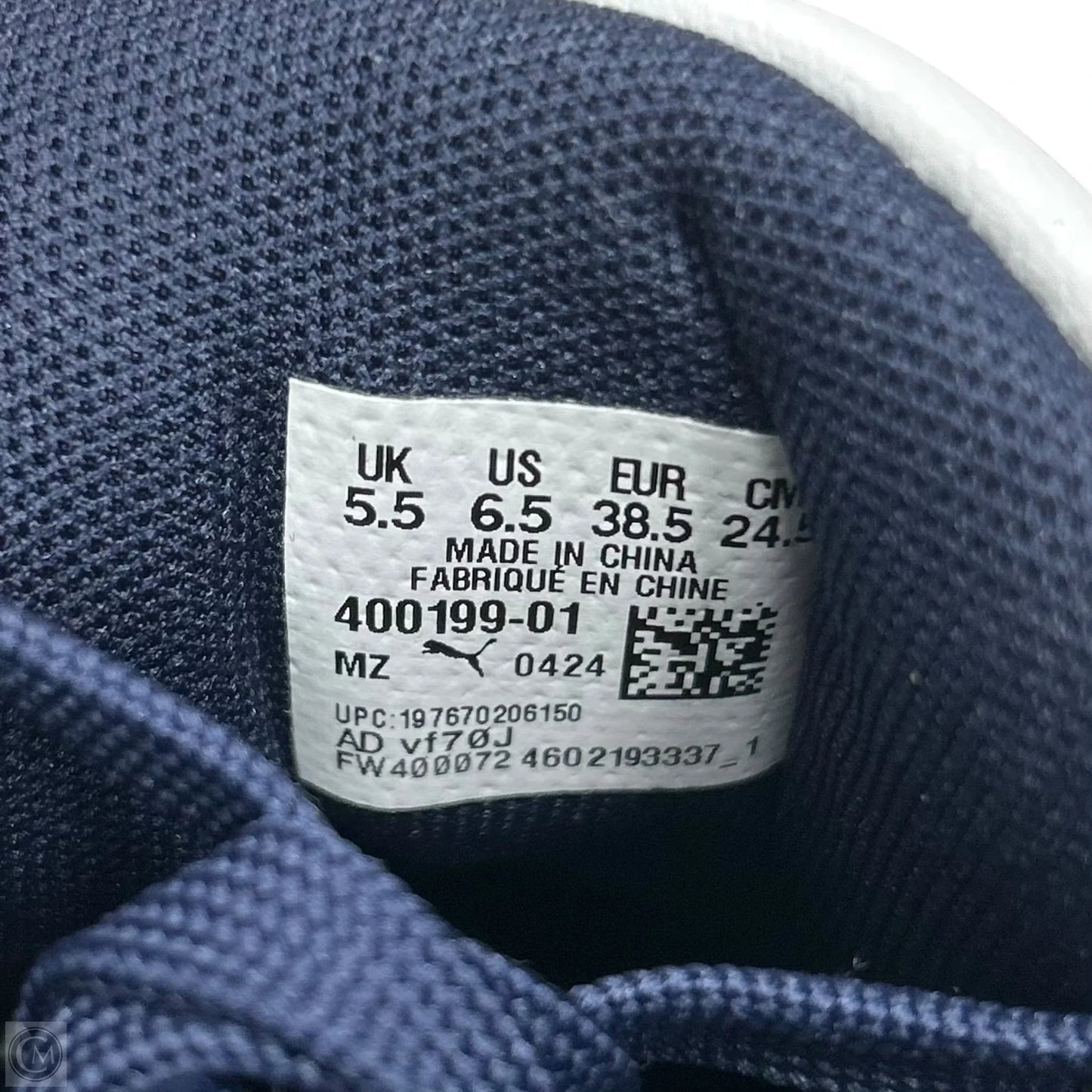 Shoes Sneakers By Puma In Blue & White, Size: 8