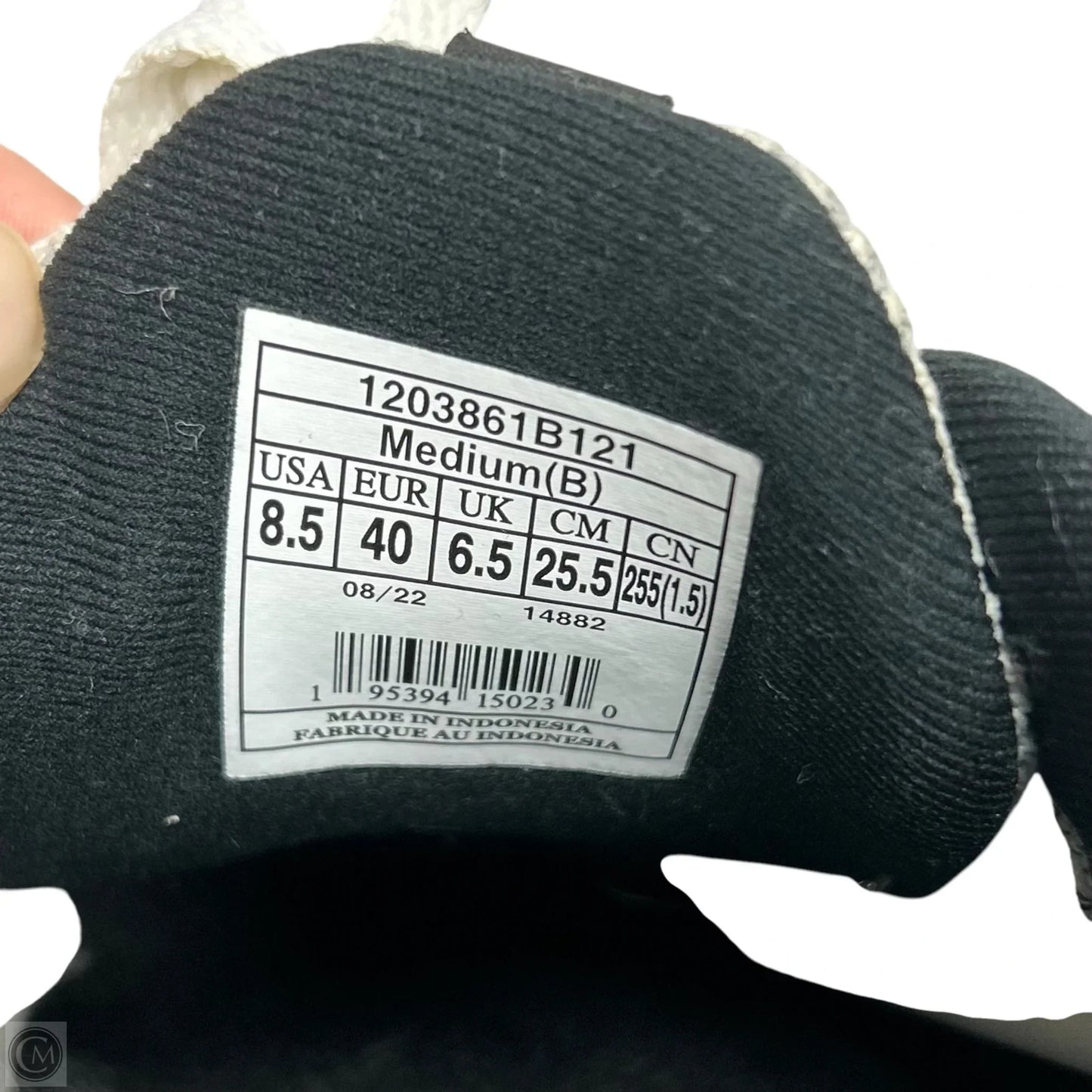 Shoes Athletic By Brooks In Black & White, Size: 8.5