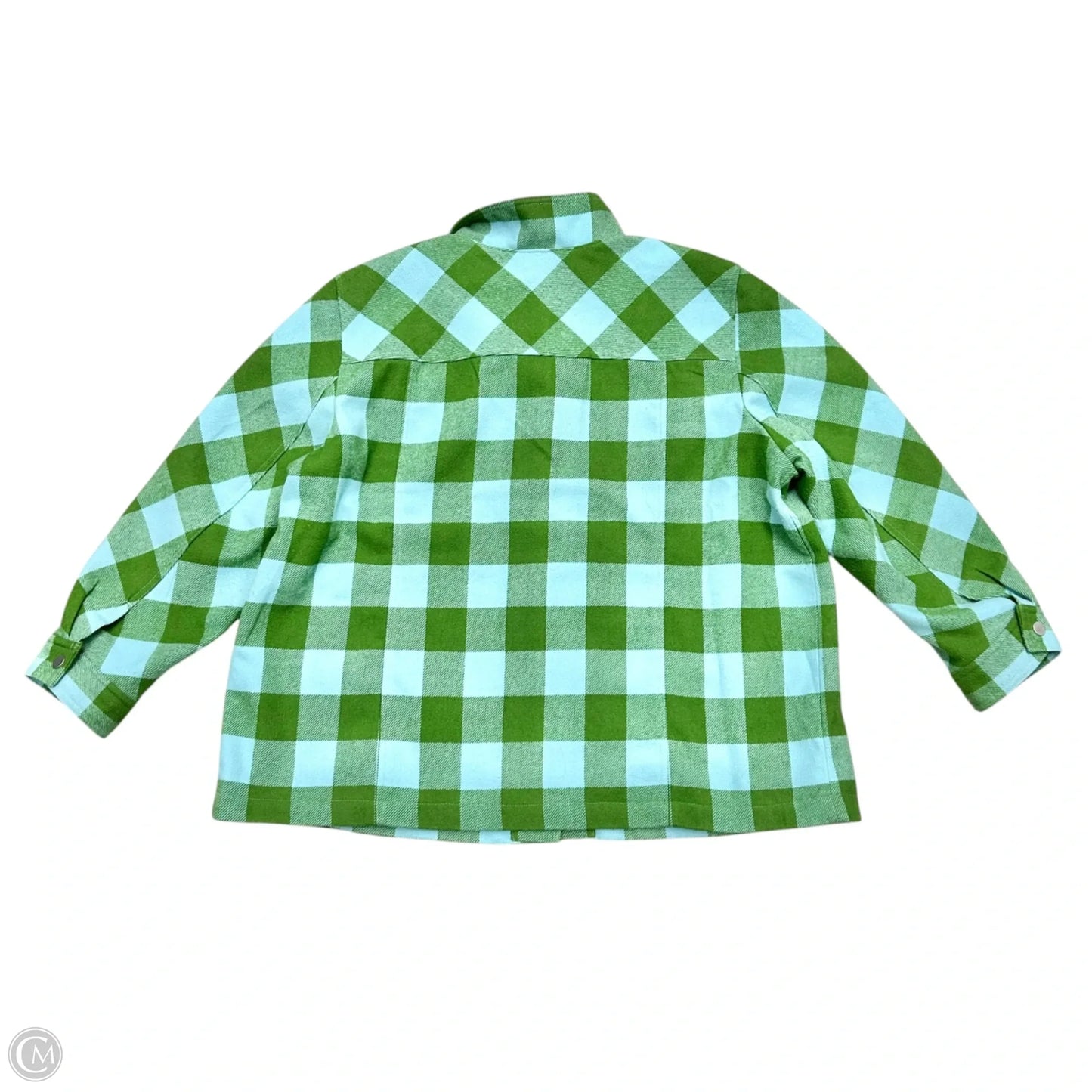Coat Other By Talbots In Blue & Green, Size: 3x