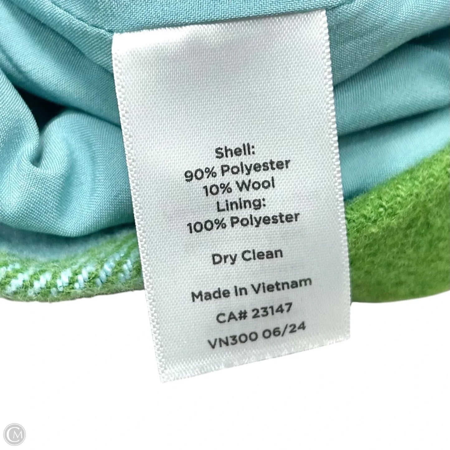 Coat Other By Talbots In Blue & Green, Size: 3x