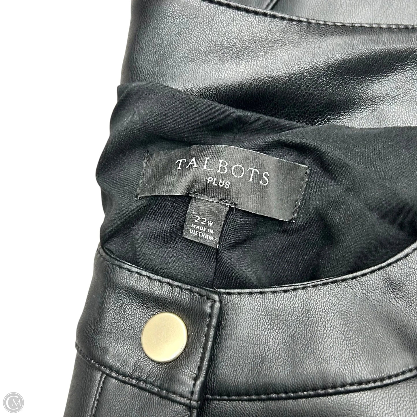 Jacket Moto By Talbots In Black, Size: 3x