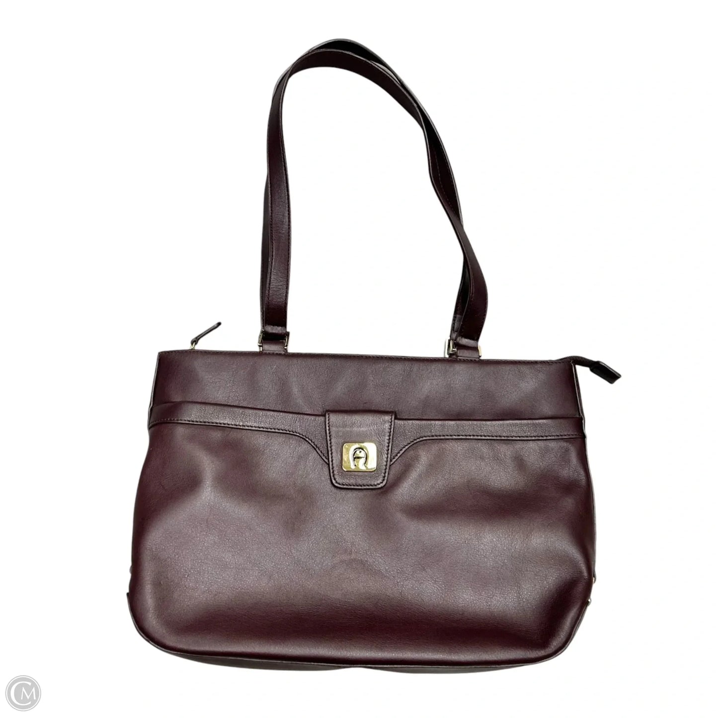 Handbag Leather By Etienne Aigner, Size: Medium