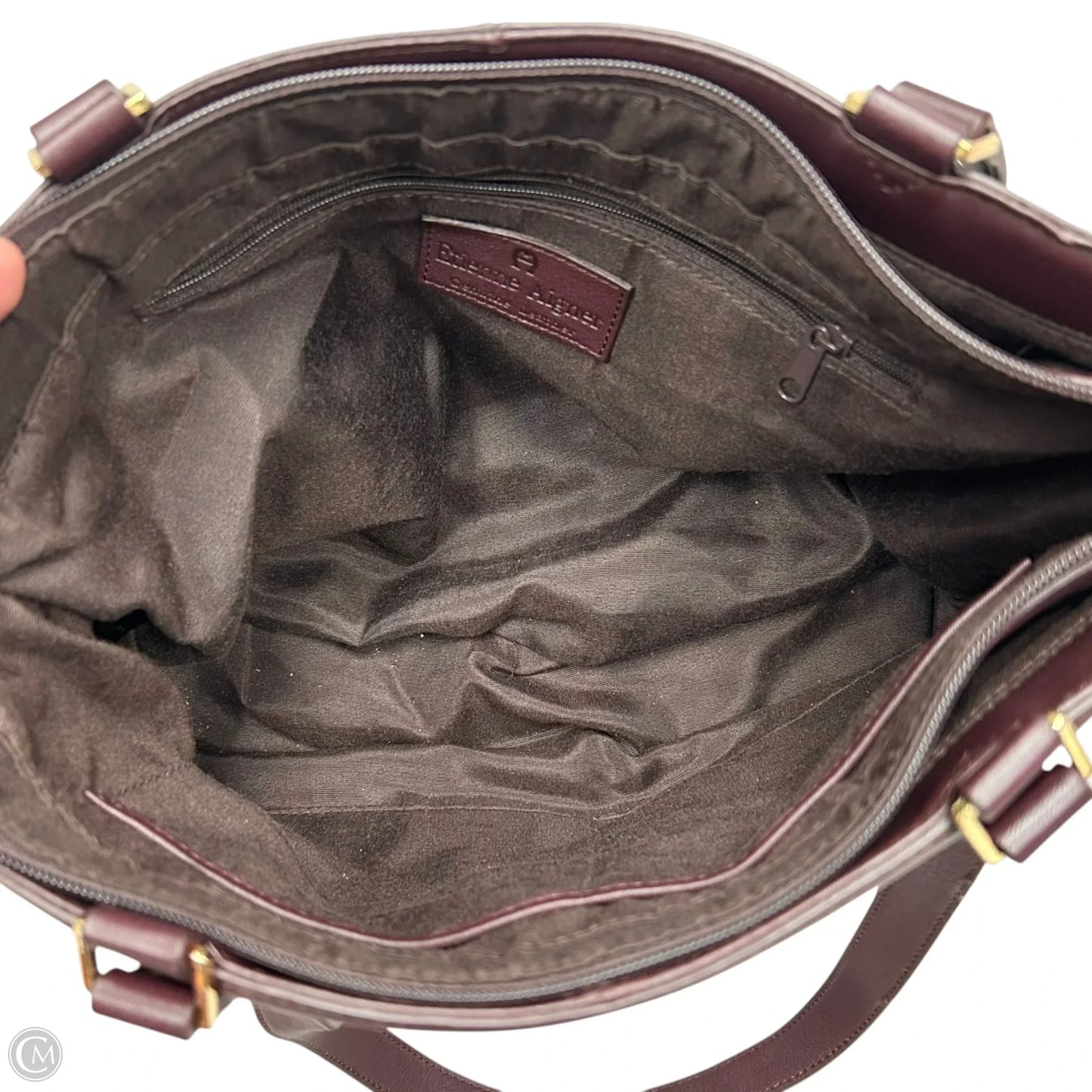 Handbag Leather By Etienne Aigner, Size: Medium