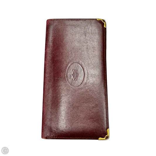 Wallet Luxury Designer By Cartier, Size: Medium