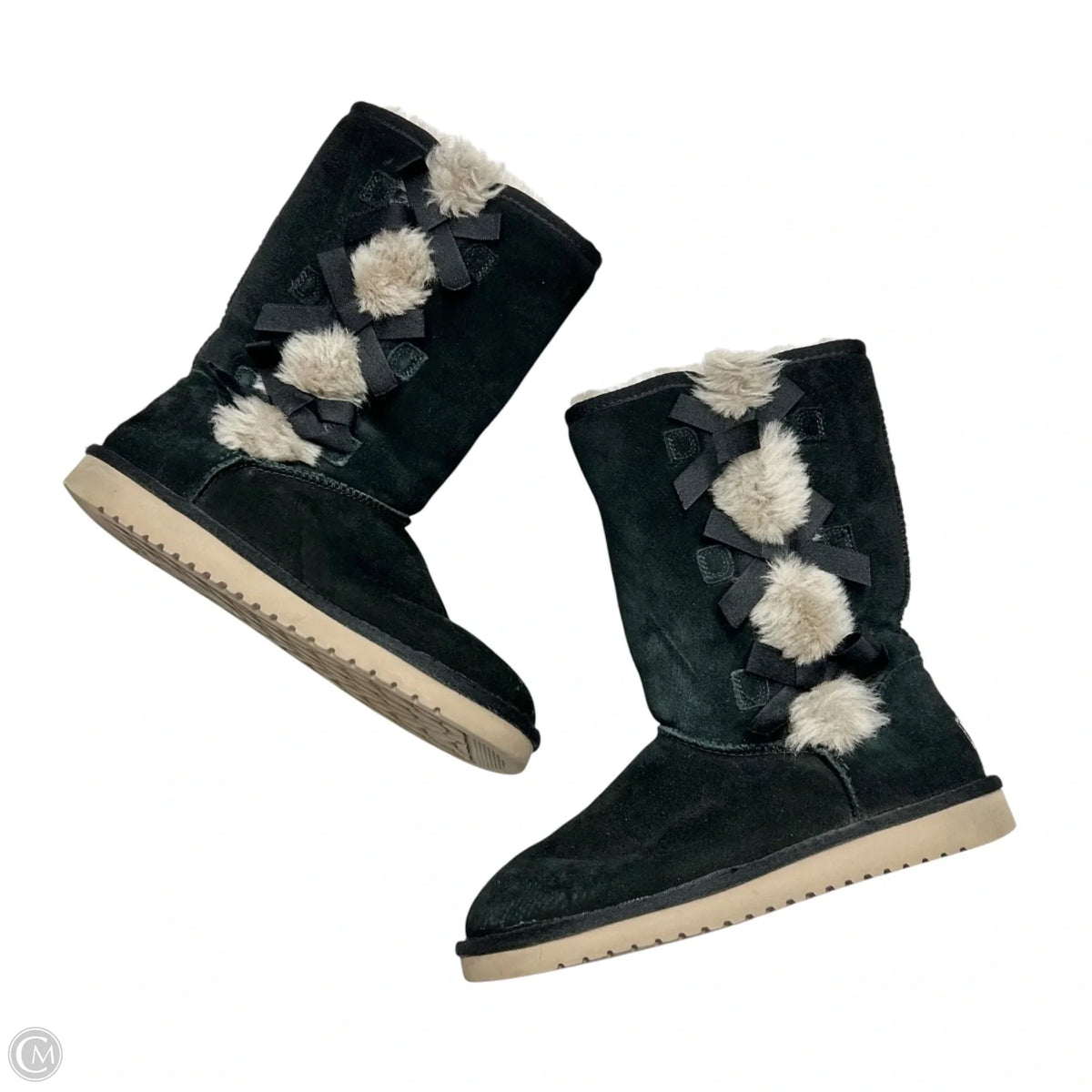 Boots Mid-calf Flats By Koolaburra By Ugg In Black, Size: 8