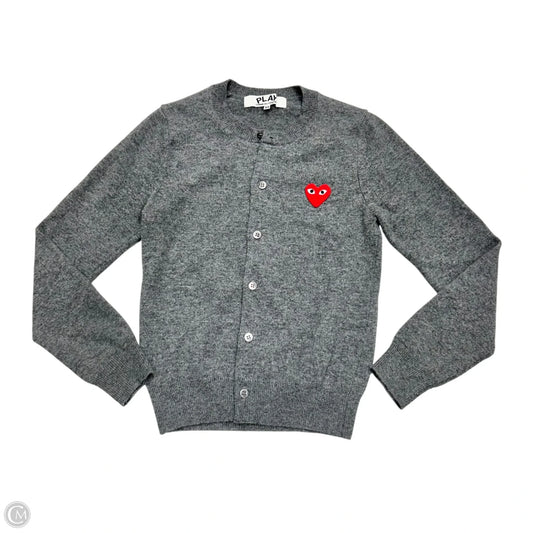 Sweater Cardigan By Play Commes Des Garçons In Grey, Size: Xs