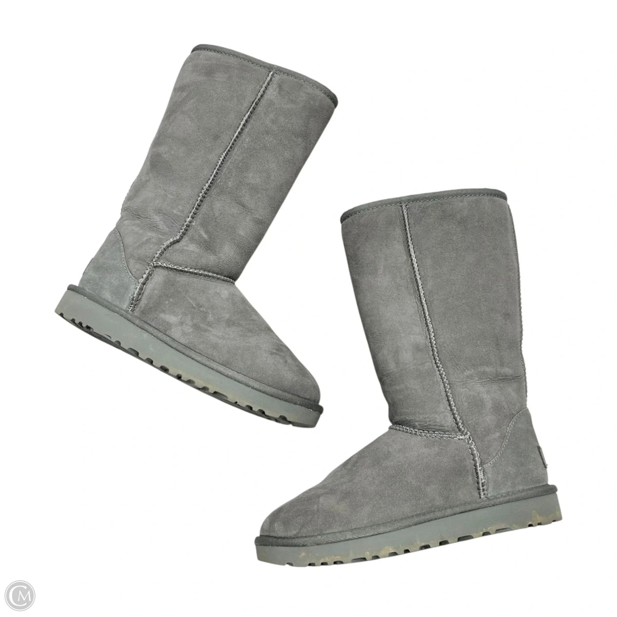 Boots Designer By Ugg In Grey, Size: 6