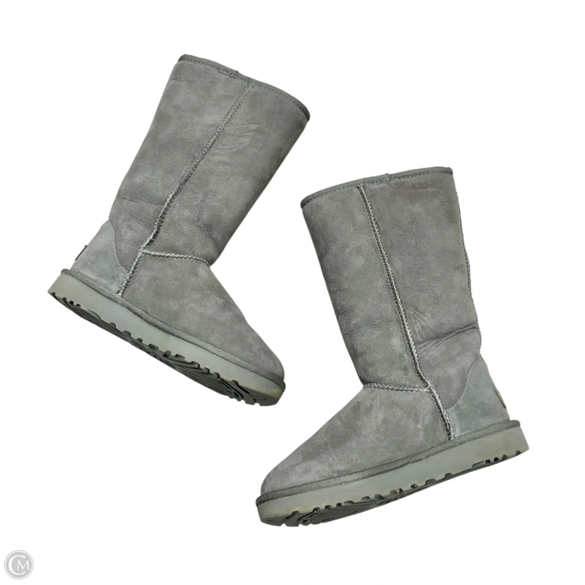Boots Designer By Ugg In Grey, Size: 6