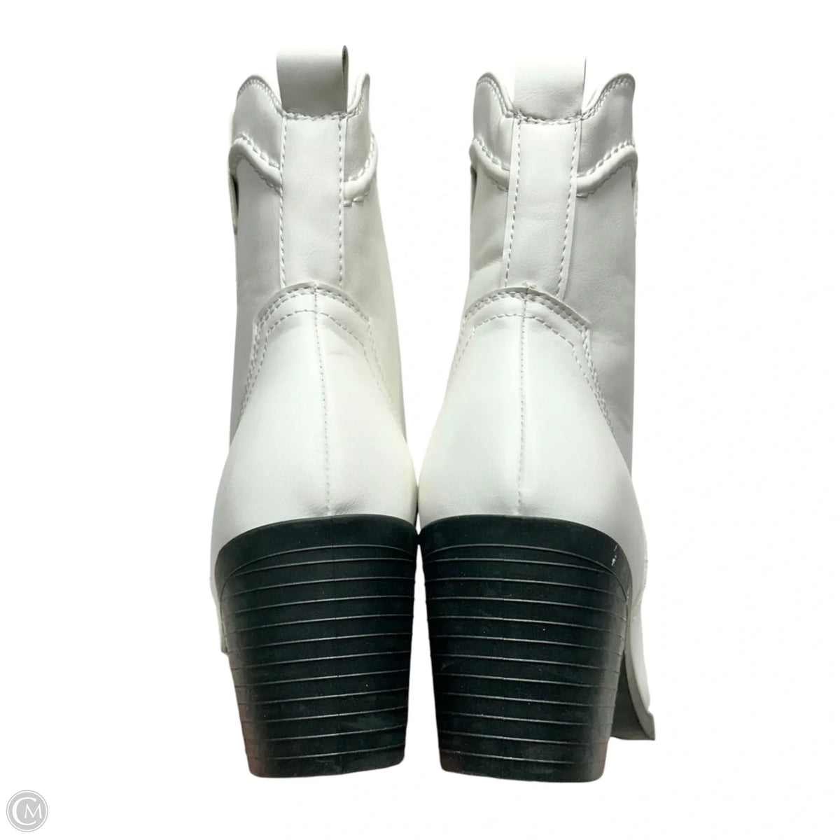 Boots Western By Sole Mates In White, Size: 7