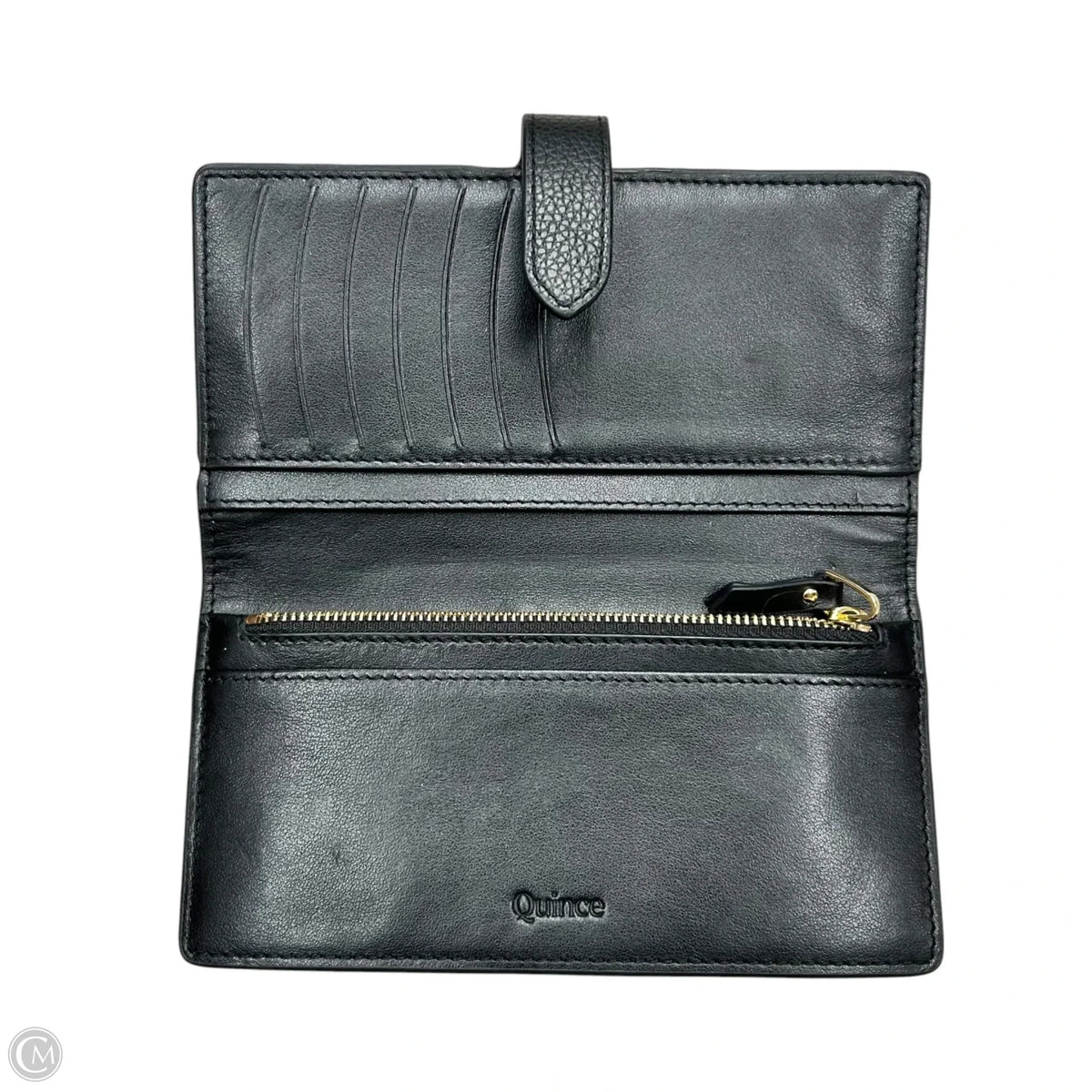 Wallet Leather By Quince, Size: Medium