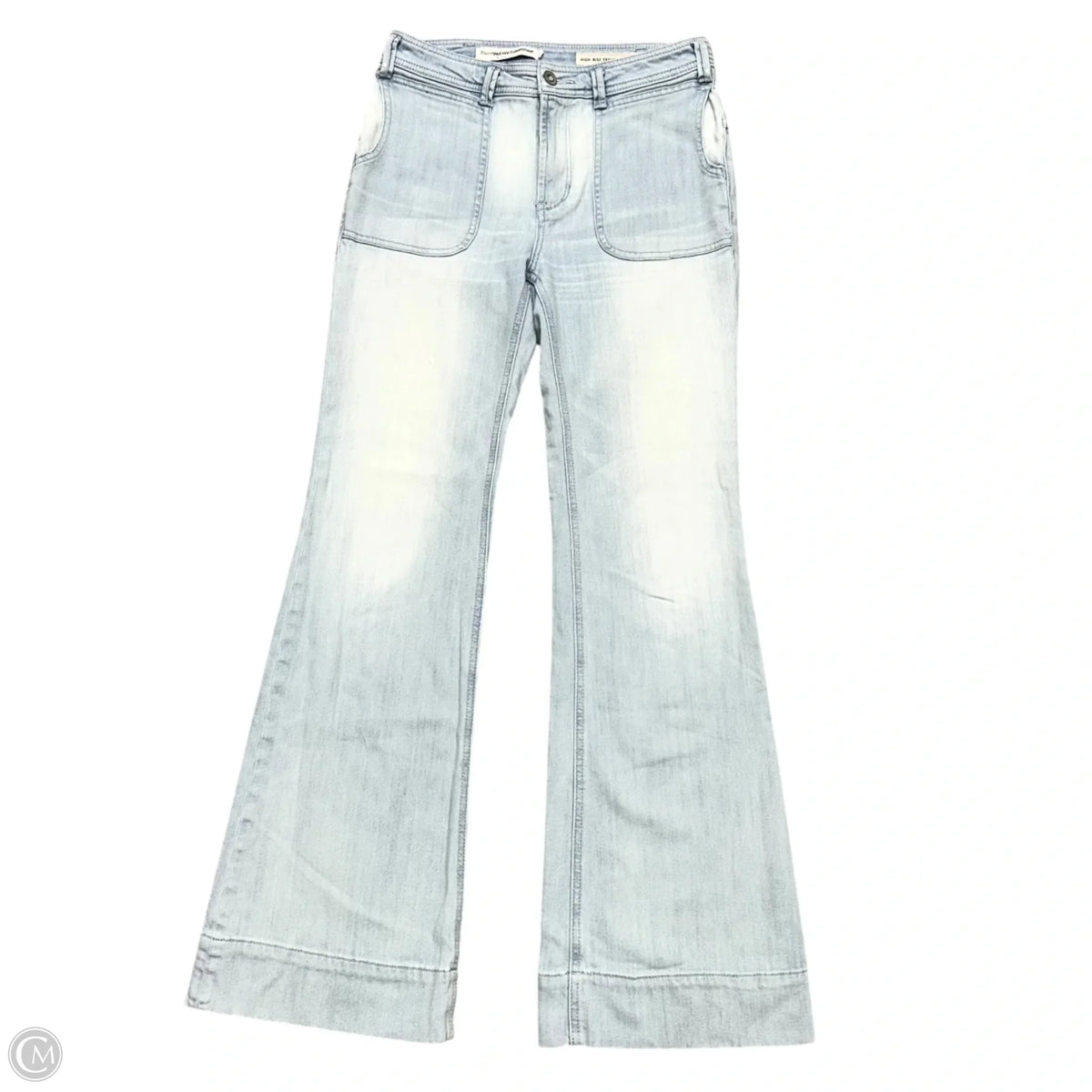 Jeans Flared By Pilcro In Blue Denim, Size: 4
