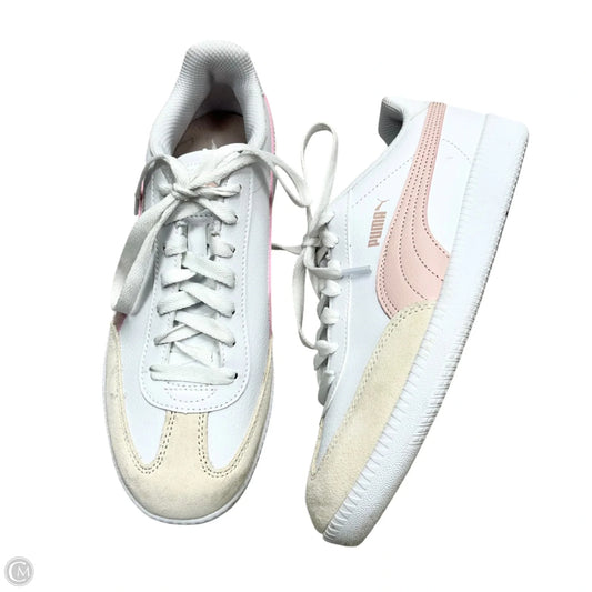 Shoes Athletic By Puma In Pink & White, Size: 7