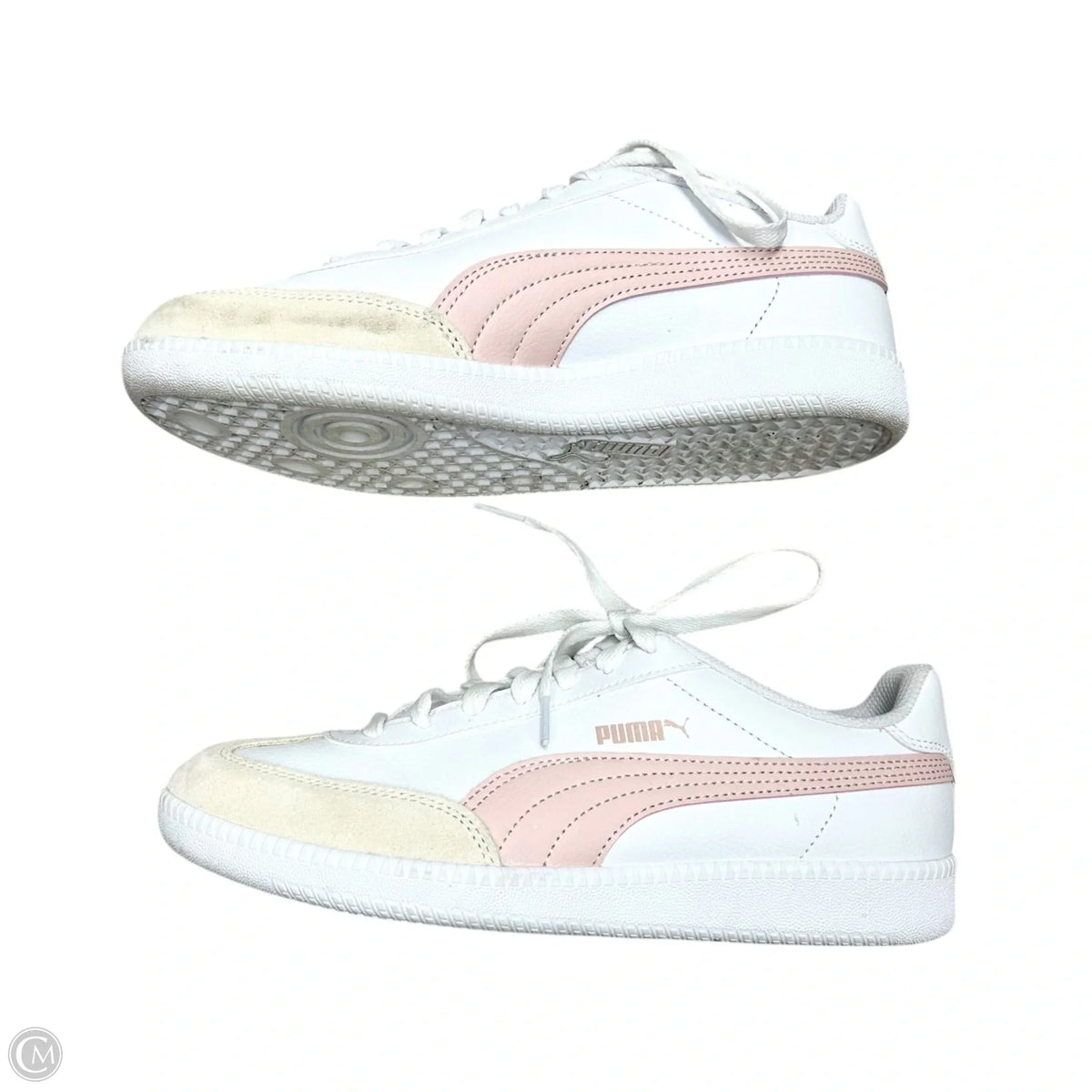 Shoes Athletic By Puma In Pink & White, Size: 7