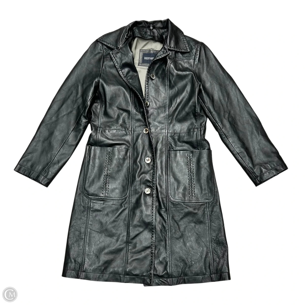 Jacket Moto Leather By Bernardo In Black, Size: S