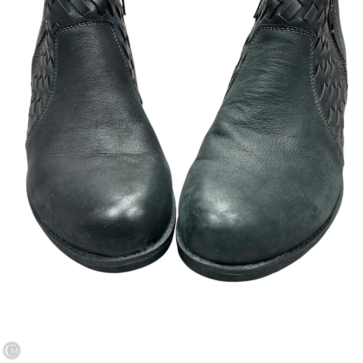 Boots Ankle Heels By Earth In Black, Size: 11