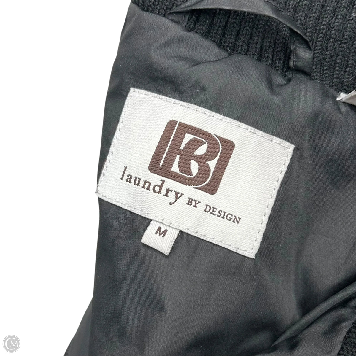 Coat Puffer & Quilted By Laundry In Black, Size: M