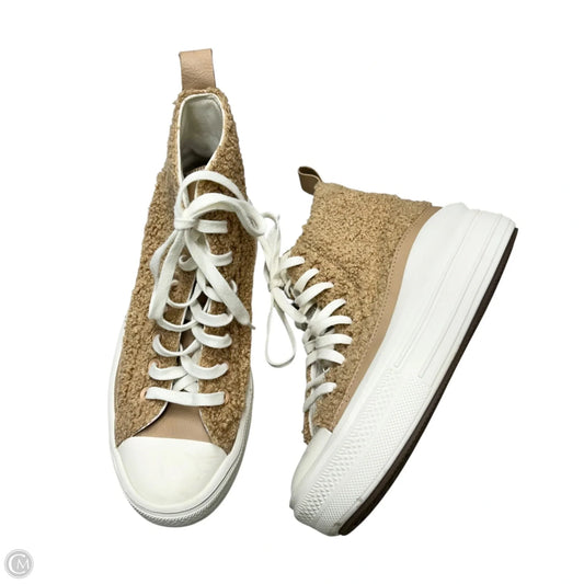 Shoes Sneakers Platform By Converse In Tan & White, Size: 7