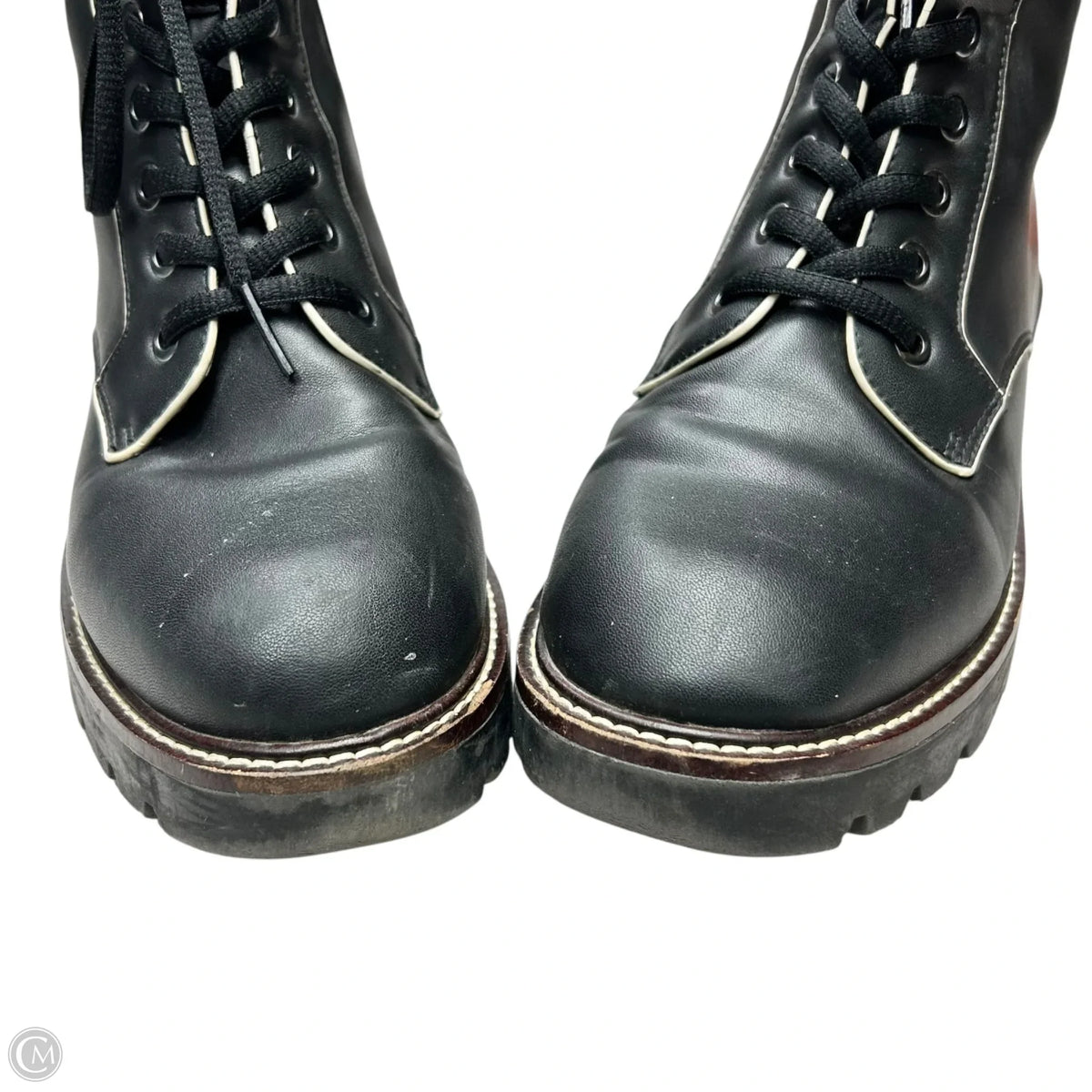 Boots Combat By Tommy Hilfiger In Black, Size: 7.5