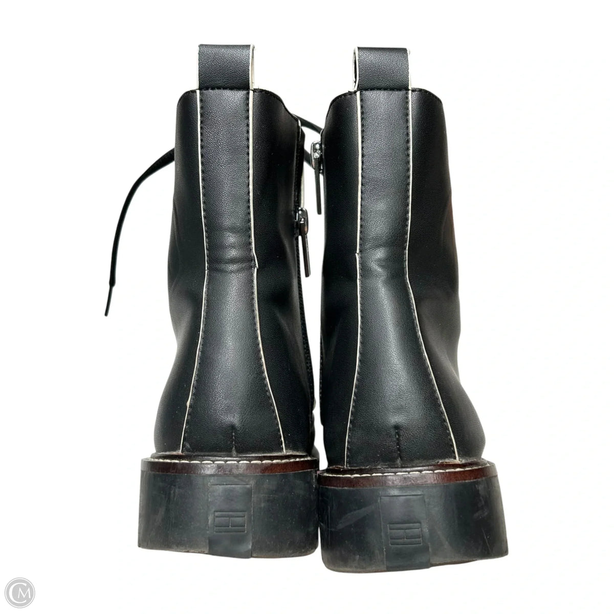 Boots Combat By Tommy Hilfiger In Black, Size: 7.5