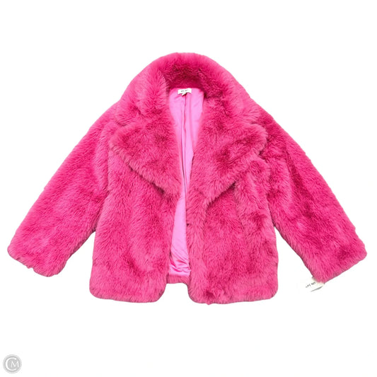 Coat Faux Fur & Sherpa By On 34th In Pink, Size: L