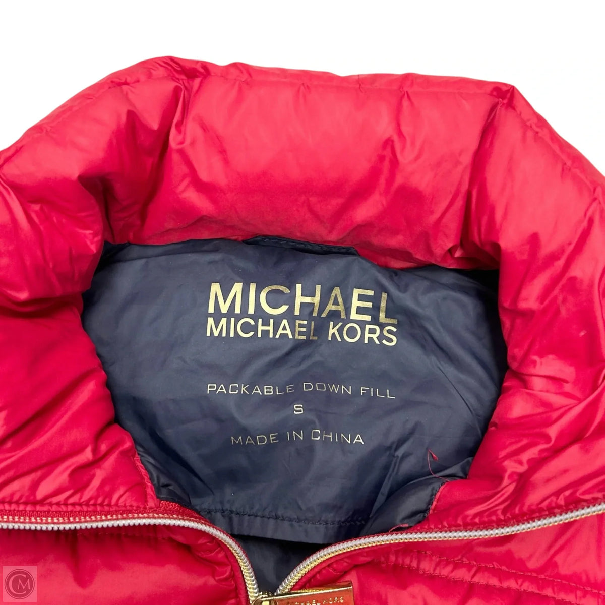 Jacket Puffer & Quilted By Michael By Michael Kors In Red, Size: S